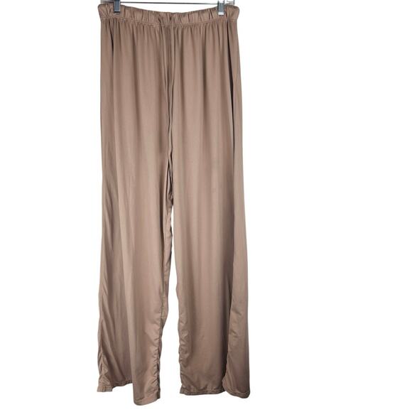 Bumpsuit Cloud Pant Maternity Lounge Pant Wide Leg Pull On Color: Oat Size M - Picture 3 of 14